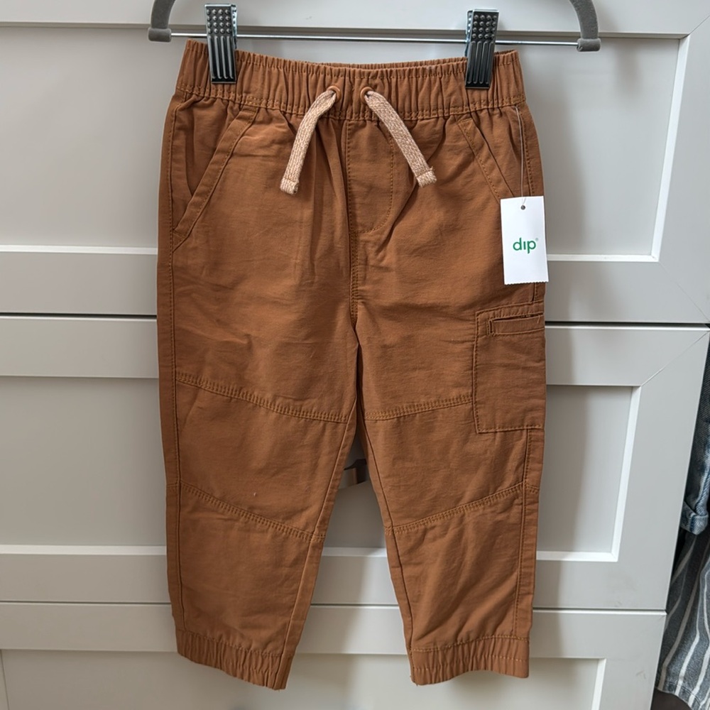 NWT DIP Brown Orange Kids Toddler Pants